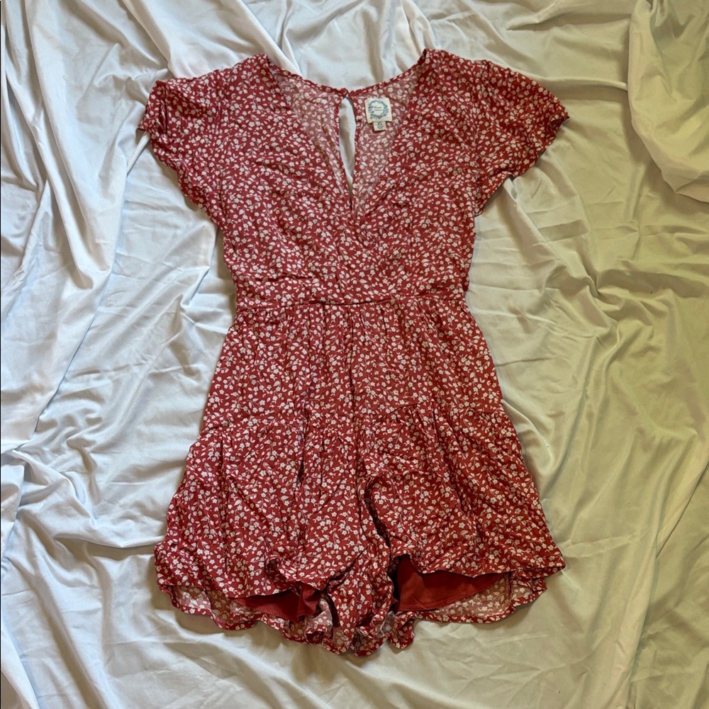 ✨New Listing✨ Francesca’s Red Romper